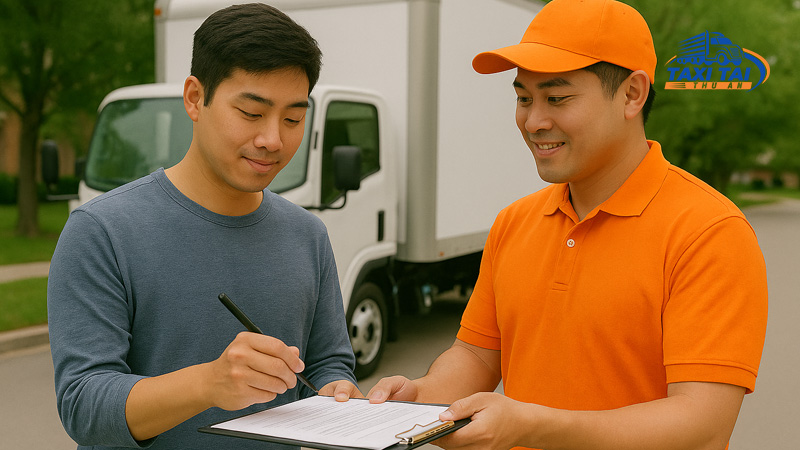Quy trình cho thuê xe tải theo tháng tại Taxi Tải Thu An