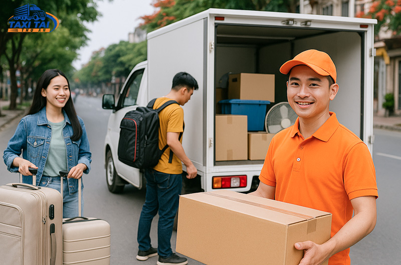 Quy trình chuyển đồ sinh viên hà nội tại taxi tải thu an