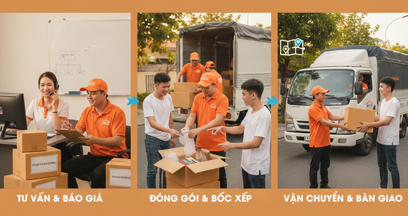 Quy trình đặt xe tải giá rẻ tại Taxi Tải Thu An