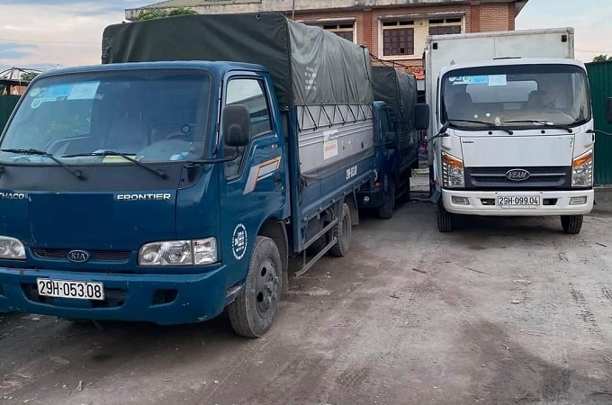 Xe tải ghép hàng